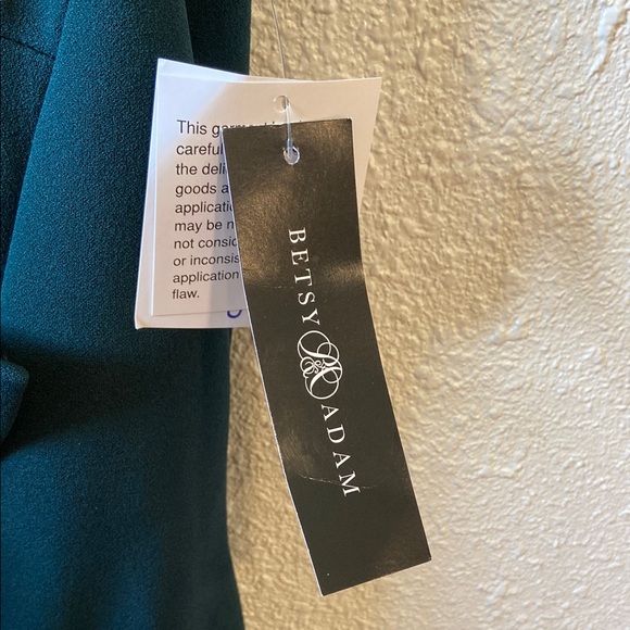 Betsy & Adam Green Ruffled Sleeveless Maxi Dress - Picture 3 of 6